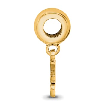 14K Yellow Gold Over Sterling Silver LogoArt Kansas State University
Extra Small Dangle Bead