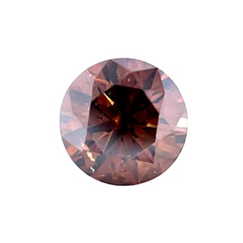 Natural Cognac brown Diamond 5.43x5.39mm Round 0.61ct