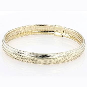 Mesh Stretch Bracelet In 10K Gold