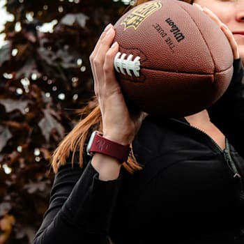 Gametime Colorado Avalanche Debossed Silicone Apple Watch Band (42/44mm
M/L). Watch not included.