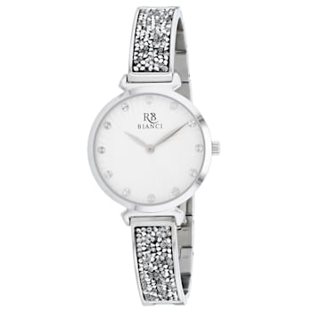 Roberto Bianci Women's Billare White Dial, Stainless Steel Watch