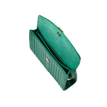 Mimi Green Crossbody Bag with Wristlet