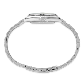 Men's Charles Hubert Stainless Steel Off White Dial Watch