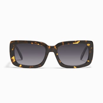 Quay Yada Yada Tortoise Rectangular Frame / Smoke Lenses Sunglasses