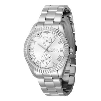 Invicta Specialty 36mm White Dial Stainless Steel Quartz Watch