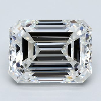 5.01ct White Rectangular Octagonal Mined Diamond I Color, VVS2, GIA Certified
