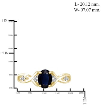 Black Sapphire 14K Gold Over Sterling Silver Ring 1.00ctw