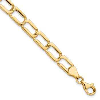 14K Yellow Gold Polished Link Bracelet
