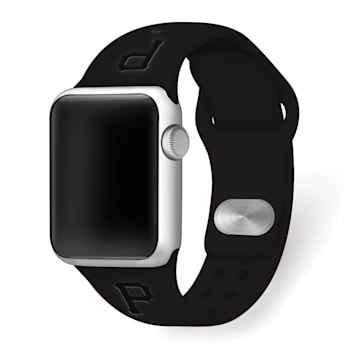 Gametime Pittsburgh Pirates Debossed Silicone Apple Watch Band (38/40mm
M/L). Watch not included.