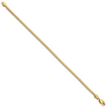 14K Yellow Gold 2mm Franco Chain Bracelet