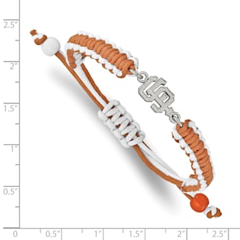 Stainless Steel MLB LogoArt San Francisco Giants Adjustable Cord Bracelet
