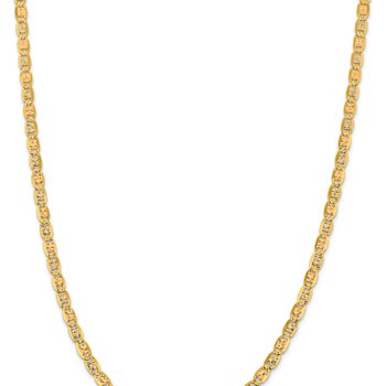 14k Yellow Gold, 14k White Gold and 14k Rose Gold 4.65mm Solid Pave
Valentino 26 Inch Chain