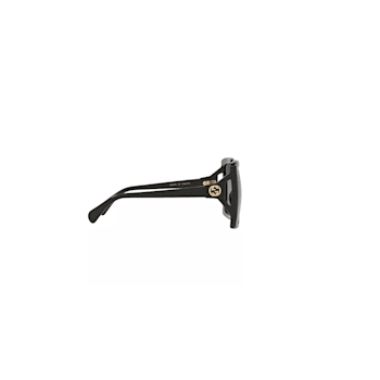 Gucci Oversized Square Sunglasses Black/Gray Gradient 60mm