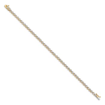 14k Yellow Gold and 14k White Gold with Rhodium over 14k Yellow Gold
Diamond Bracelet