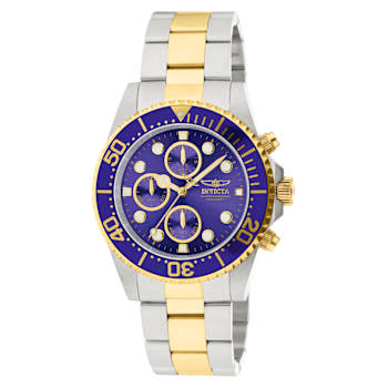 Invicta Pro Diver 43mm Blue Dial Stainless Steel Band Quartz Watch