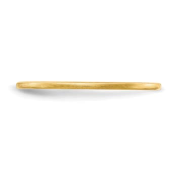 10K Yellow Gold 1.2mm Half Round Satin Stackable Expressions Band