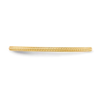 14K Yellow Gold 1.2mm Bead Stackable Expressions Band
