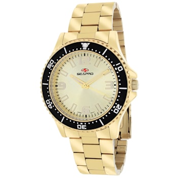 Seapro Women's Tideway Yellow Dial, Yellow Stainless Steel Watch