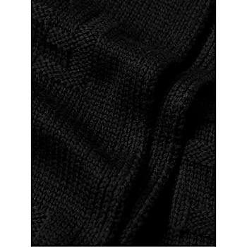 Fendi FF Karl Nero Jacquard Wool Scarf