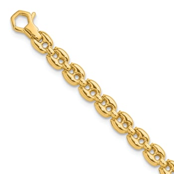 14k Yellow Gold Polished 4.9mm Fancy Link Bracelet