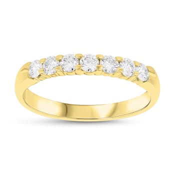 0.50cttw 7 Stone Diamond Band Ring in 14k Yellow Gold