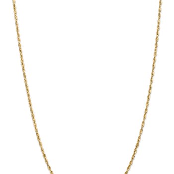 14k Yellow Gold 2.5mm Diamond-Cut Rope 20 Inch Chain