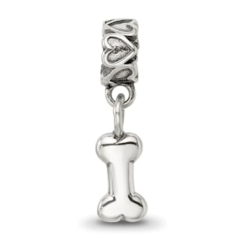Sterling Silver Dog Bone Dangle Bead