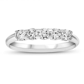 0.50ctw Diamond Wedding Band Ring in 14k White Gold