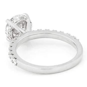 Lab-Grown Diamond Solitaire Ring In 14K White Gold 2.50ctw