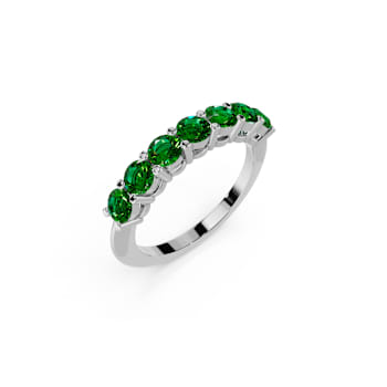14K White Gold Tsavorite Ring 1.55 ctw