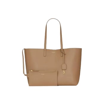 Yves Saint Laurent East-West Shopping Tote in Taupe