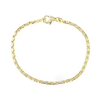 Cardano Link Bracelet In 18K Gold Over Bronze