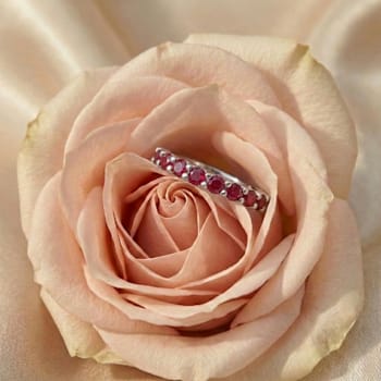 Ruby Stackable Band Ring In Sterling Silver