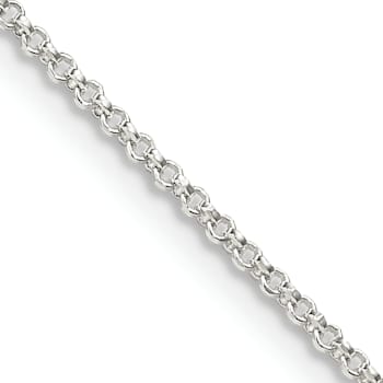 Sterling Silver 1.4mm Rolo Chain Necklace