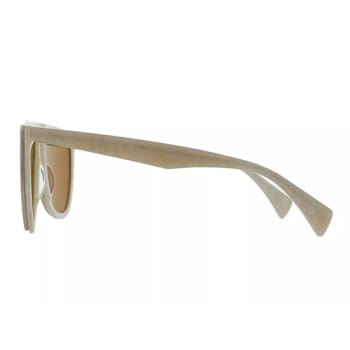 Yohji Yamamoto White Frame / Brown Lenses Sunglasses