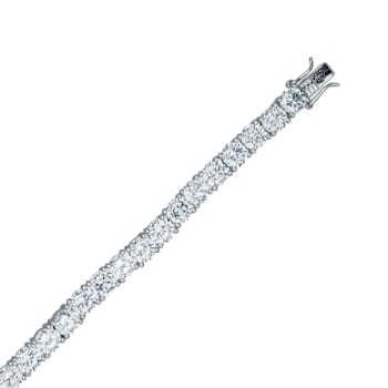 CZ Tennis Bracelet In Sterling Silver 7 Inch