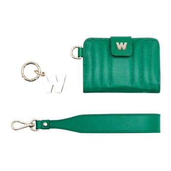 Mimi Green Credit Card Holder with Wristlet