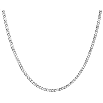 Sterling Silver 4.6mm Curb Chain Necklace