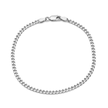 Sterling Silver 2.75mm Curb Chain Bracelet
