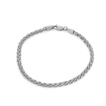 Sterling Silver 3.2mm Wheat Chain Bracelet