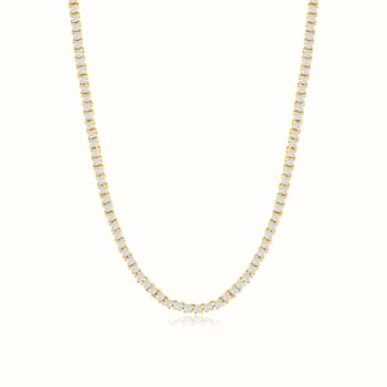 The Aurora Tennis Necklace- 14K Gold Over Sterling Silver