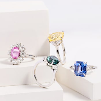 5.80ctw Oval Green Sapphire and Diamond Platinum Ring