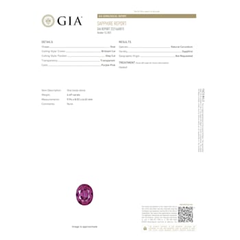 Platinum 4.49 Carat Oval Pink Sapphire and Diamond Ring