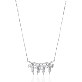 316L stainless steel necklace with crystals