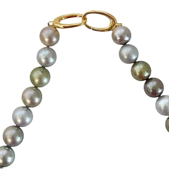 13.2-15.7mm Multi Natural Color Round Tahitian Cultured Pearl Strand