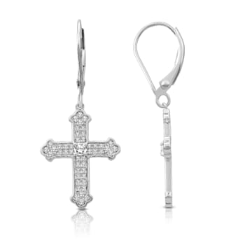 Diamond 0.50Ctw Sterling Silver Earring