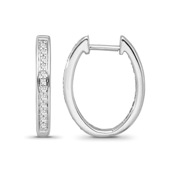 Diamond 0.50Ctw Sterling Silver Earring