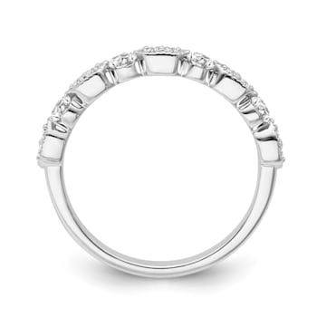 10K White Gold Diamond Ring 0.33Ctw