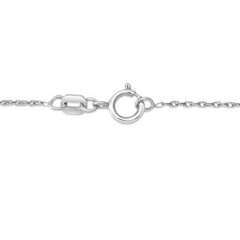 Diamond 0.16Ctw Sterling Silver Pendant With Chain