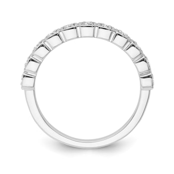 10K White Gold Diamond Ring 0.10Ctw